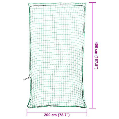Rete per Rimorchio con Corda Elastica Verde 4x2 m in PP - homemem39