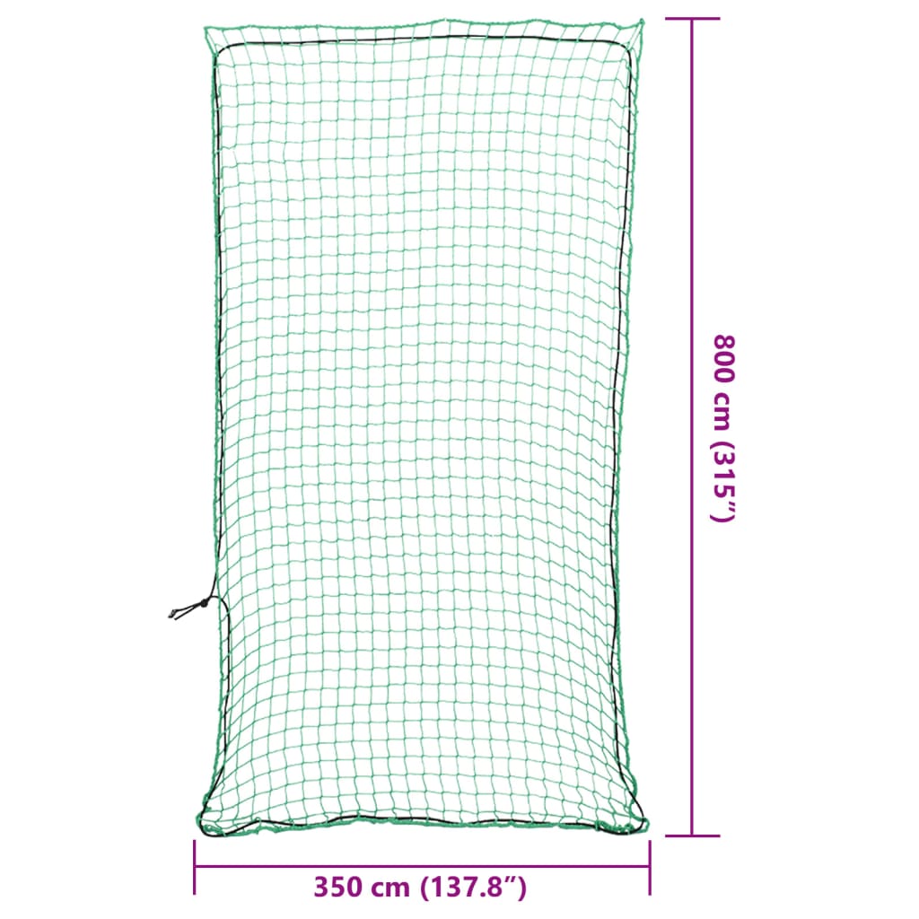 Rete per Rimorchio con Corda Elastica Verde 8x3,5 m in PP - homemem39