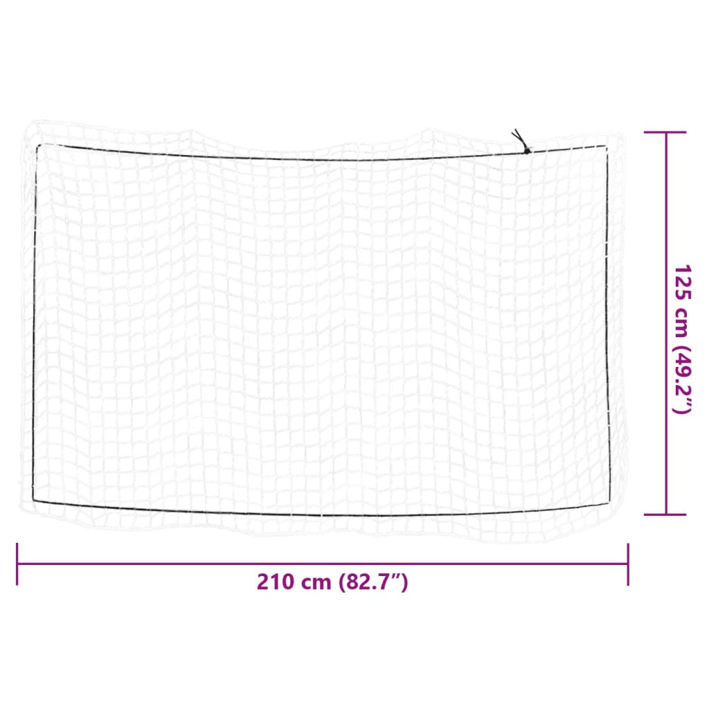 Rete per Rimorchio con Corda Elastica Bianco 2,1x1,25 m in PP - homemem39