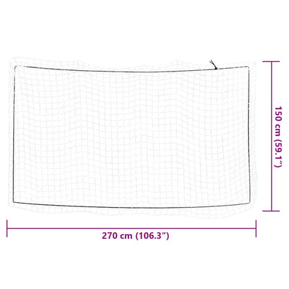 Rete per Rimorchio con Corda Elastica Bianco 2,7x1,5 m in PP - homemem39