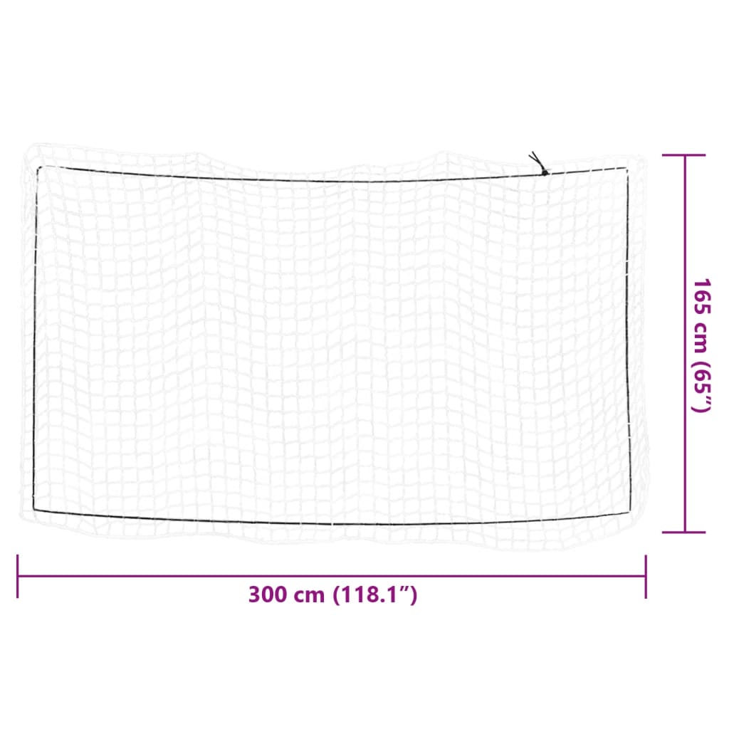 Rete per Rimorchio con Corda Elastica Bianco 3x1,65 m in PP - homemem39