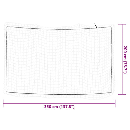Rete per Rimorchio con Corda Elastica Bianco 3,5x2 m in PP - homemem39