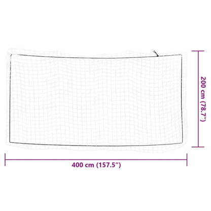 Rete per Rimorchio con Corda Elastica Bianco 4x2 m in PP