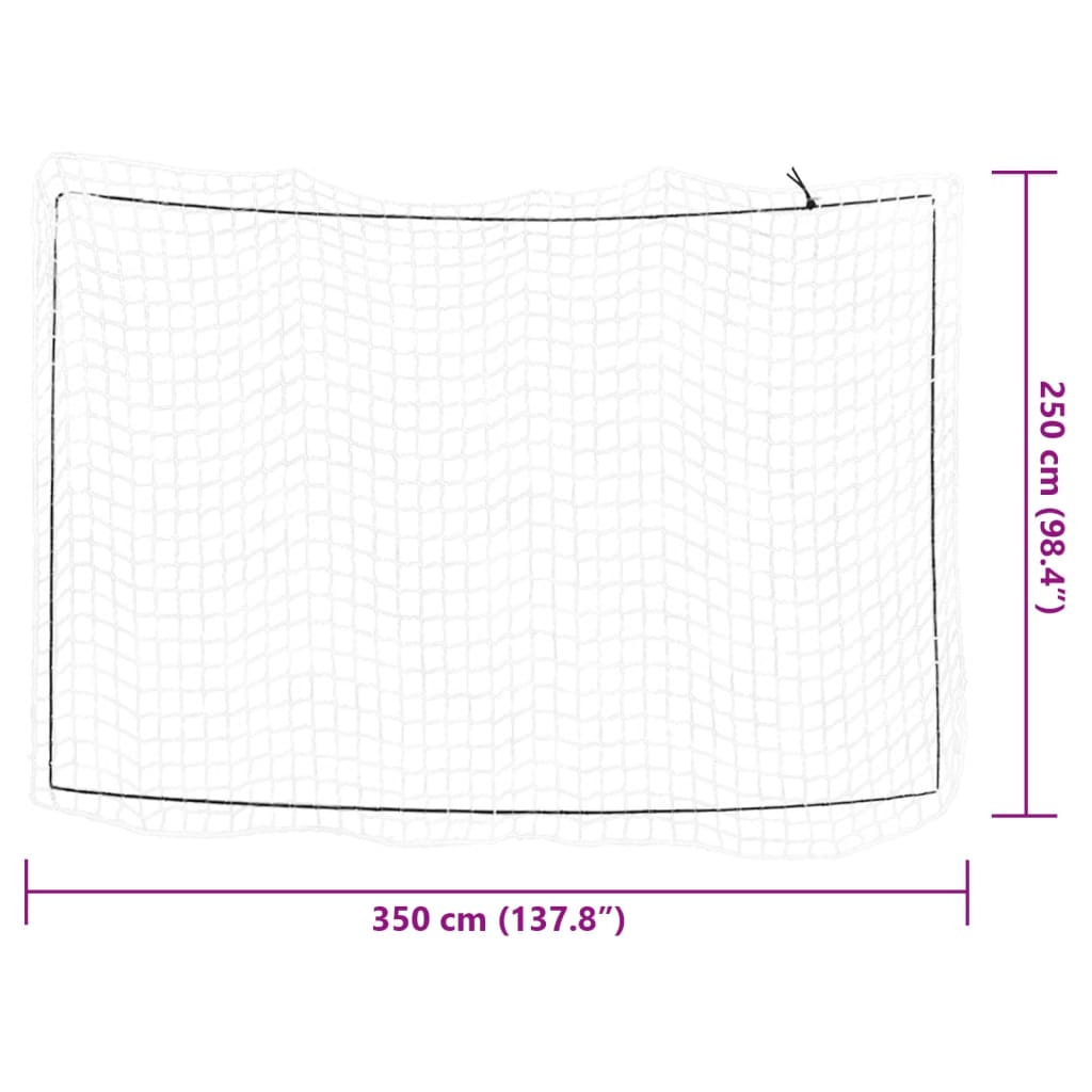 Rete per Rimorchio con Corda Elastica Bianco 3,5x2,5 m in PP - homemem39