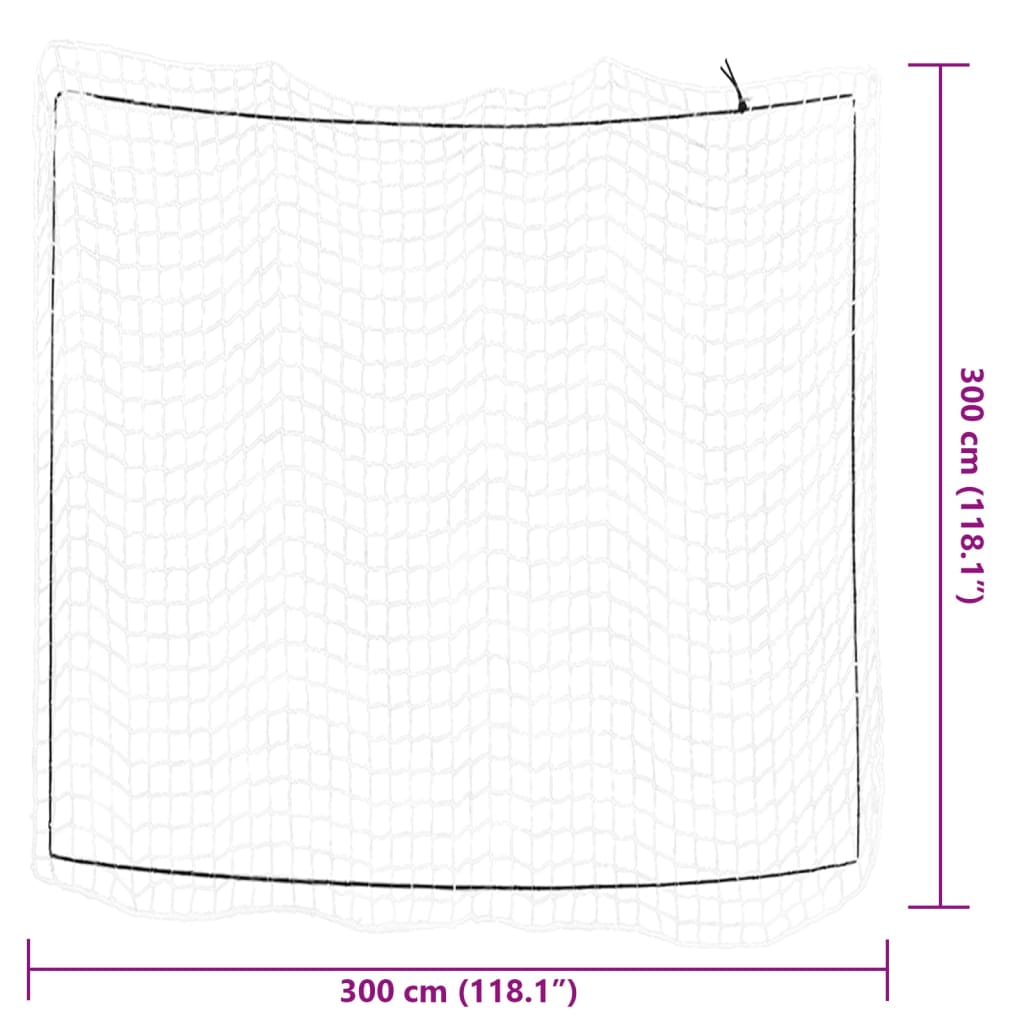 Rete per Rimorchio con Corda Elastica Bianco 3x3 m in PP - homemem39