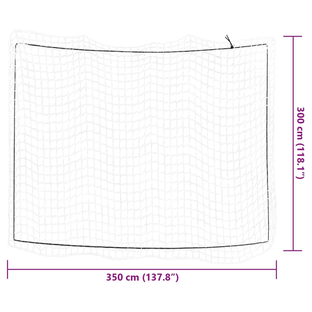 Rete per Rimorchio con Corda Elastica Bianco 3,5x3 m in PP - homemem39