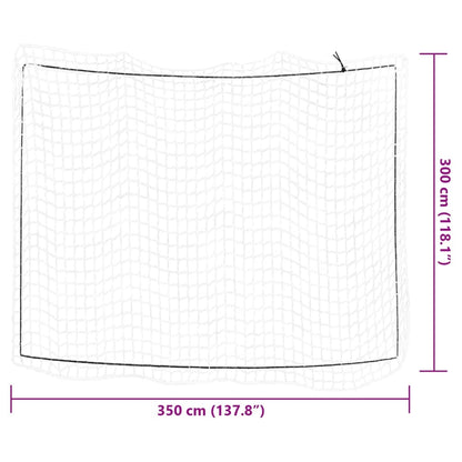 Rete per Rimorchio con Corda Elastica Bianco 3,5x3 m in PP - homemem39