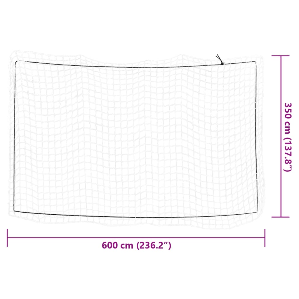 Rete per Rimorchio con Corda Elastica Bianco 6x3,5 m in PP - homemem39