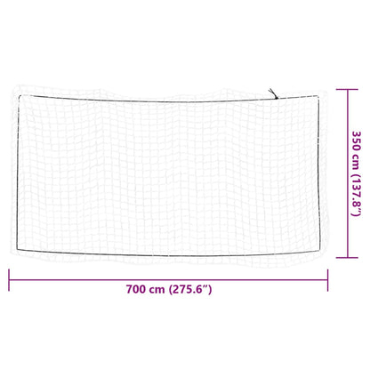 Rete per Rimorchio con Corda Elastica Bianco 7x3,5 m in PP - homemem39