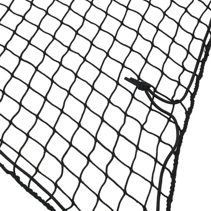 Rete per Rimorchio con Corda Elastica Nero 4x2 m in PP - homemem39