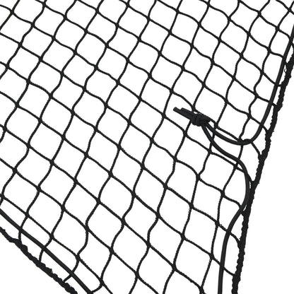 Rete per Rimorchio con Corda Elastica Nero 5x3,5 m in PP - homemem39