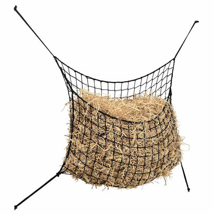 Reti da Fieno 2pz Rettangolari Neri 90x60 cm in PP | homemem39