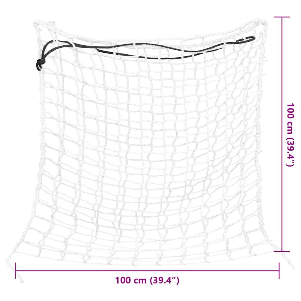 Reti da Fieno 2 pz Rotondi Bianchi 100x100 cm PP | homemem39