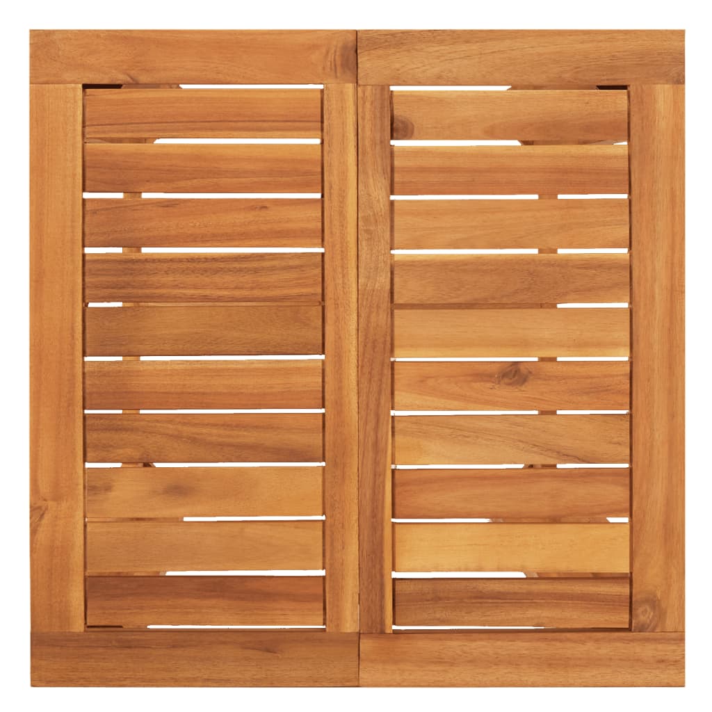 Set Bar da Giardino 3 pz Grigio in Legno Acacia e Polyrattan | homemem39