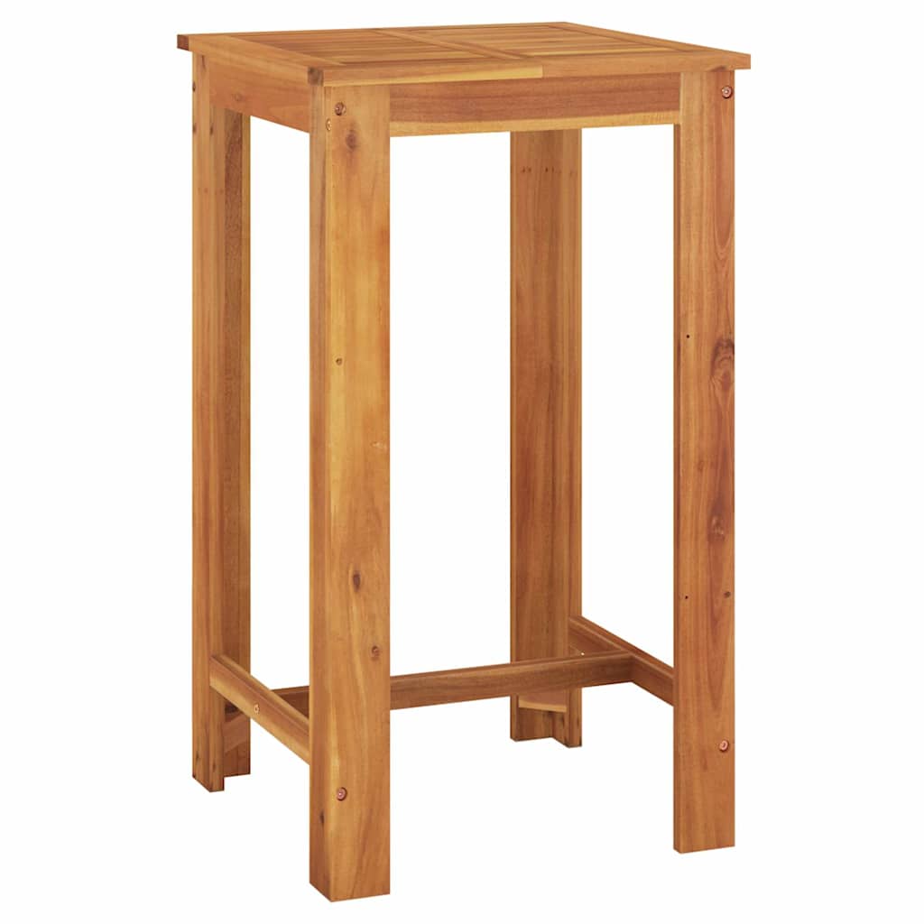 Set Bar da Giardino 5 pz Nero in Legno Acacia e Polyrattan | homemem39