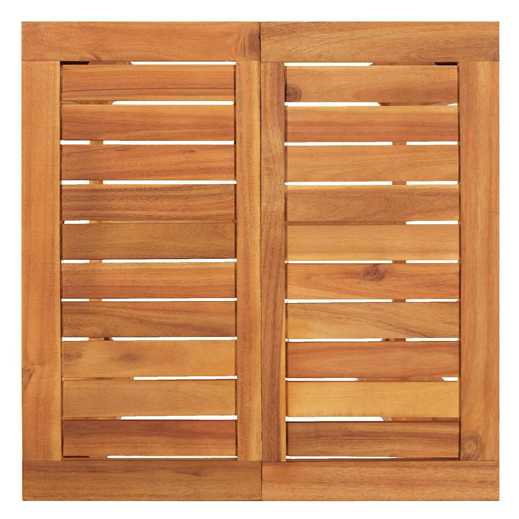 Set Bar da Giardino 5 pz Nero in Legno Acacia e Polyrattan | homemem39