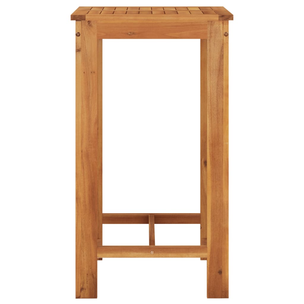 Set Bar da Giardino 3 pz Nero in Legno Acacia e Polyrattan - homemem39