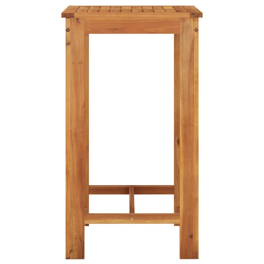 Set Bar Giardino 5pz Grigio Legno Massello Acacia e Polyrattan | homemem39