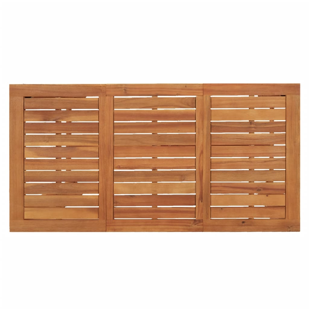 Set Bar Giardino 5pz Marrone Legno Massello Acacia e Polyrattan | homemem39
