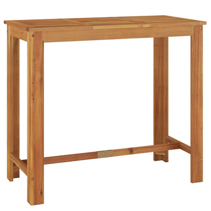 Set Bar da Giardino 7 pz Grigio in Legno Acacia e Polyrattan | homemem39