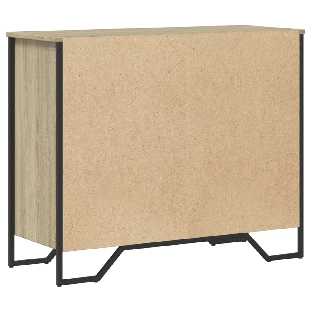 Cassettiera Rovere Sonoma 91x35,5x74,5 cm in Truciolato - homemem39