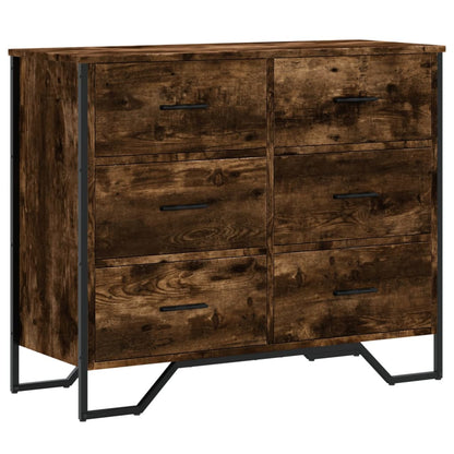 Cassettiera Rovere Sonoma 91x35,5x74,5 cm in Truciolato - homemem39