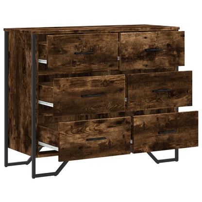 Cassettiera Rovere Sonoma 91x35,5x74,5 cm in Truciolato - homemem39