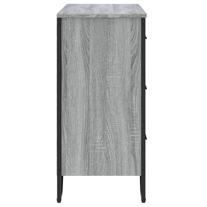 Cassettiera Grigio Sonoma 91x35,5x74,5 cm in Truciolato - homemem39