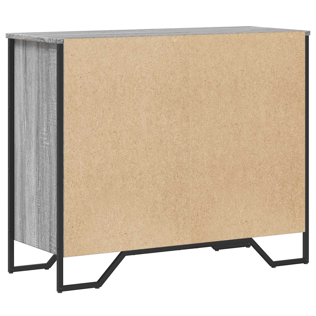 Cassettiera Grigio Sonoma 91x35,5x74,5 cm in Truciolato - homemem39