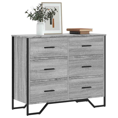 Cassettiera Grigio Sonoma 91x35,5x74,5 cm in Truciolato - homemem39