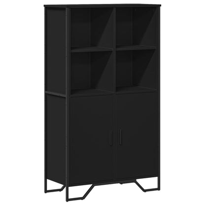 Credenza Nera 79,5x35,5x137,5 cm in Truciolato - homemem39