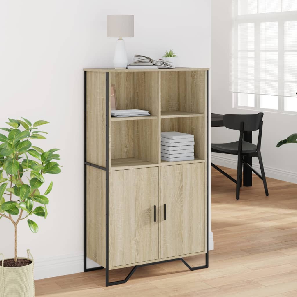 Credenza Rovere Sonoma 79,5x35,5x137,5 cm in Legno Multistrato - homemem39