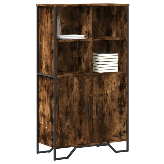 Credenza Rovere Fumo 79,5x35,5x137,5 cm in Legno Multistrato | homemem39