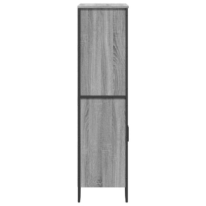 Credenza Grigio Sonoma 79,5x35,5x137,5 cm in Truciolato - homemem39