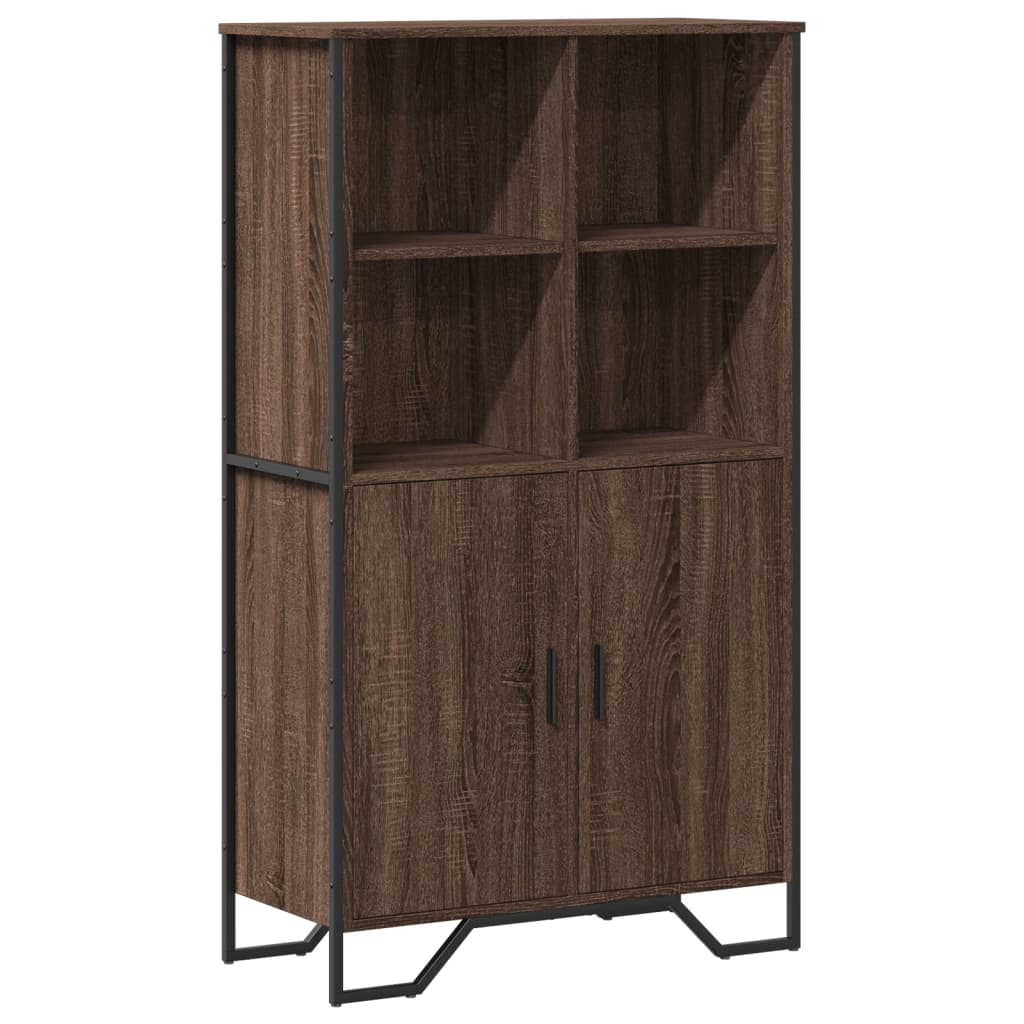 Credenza Rovere Marrone 79,5x35,5x137,5 cm in Legno Multistrato - homemem39