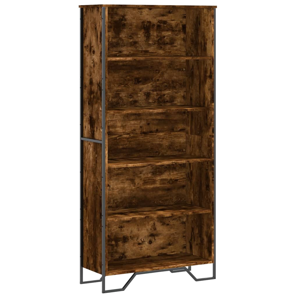 Libreria Rovere Fumo 80x31x169 cm in Truciolato | homemem39