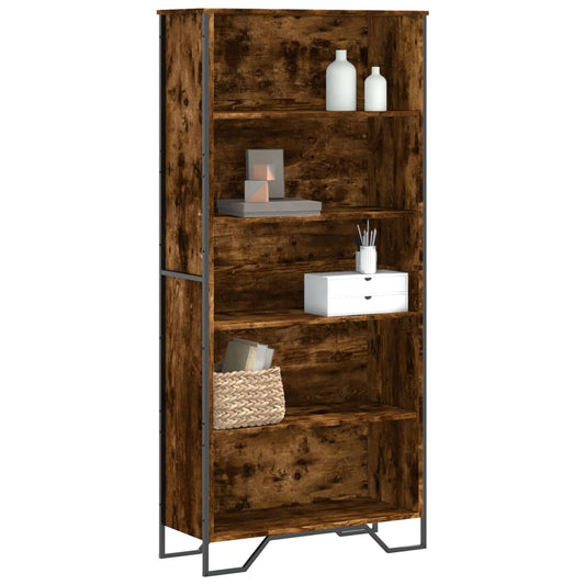 Libreria Rovere Fumo 80x31x169 cm in Truciolato | homemem39