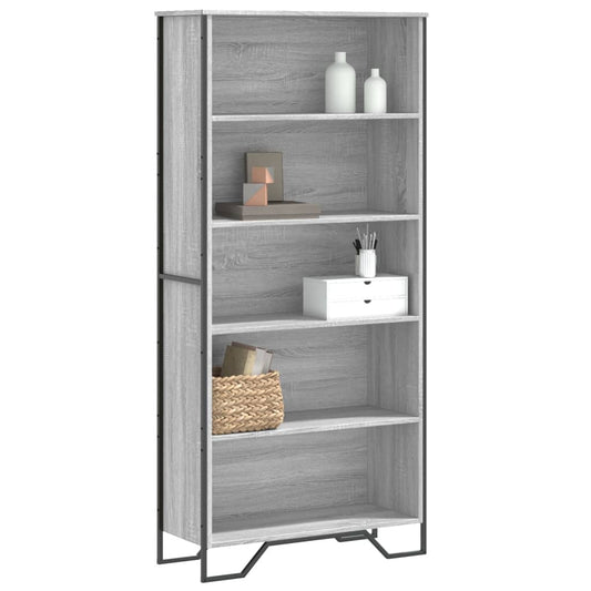 Libreria Grigio Sonoma 80x31x169 cm in Truciolato | homemem39