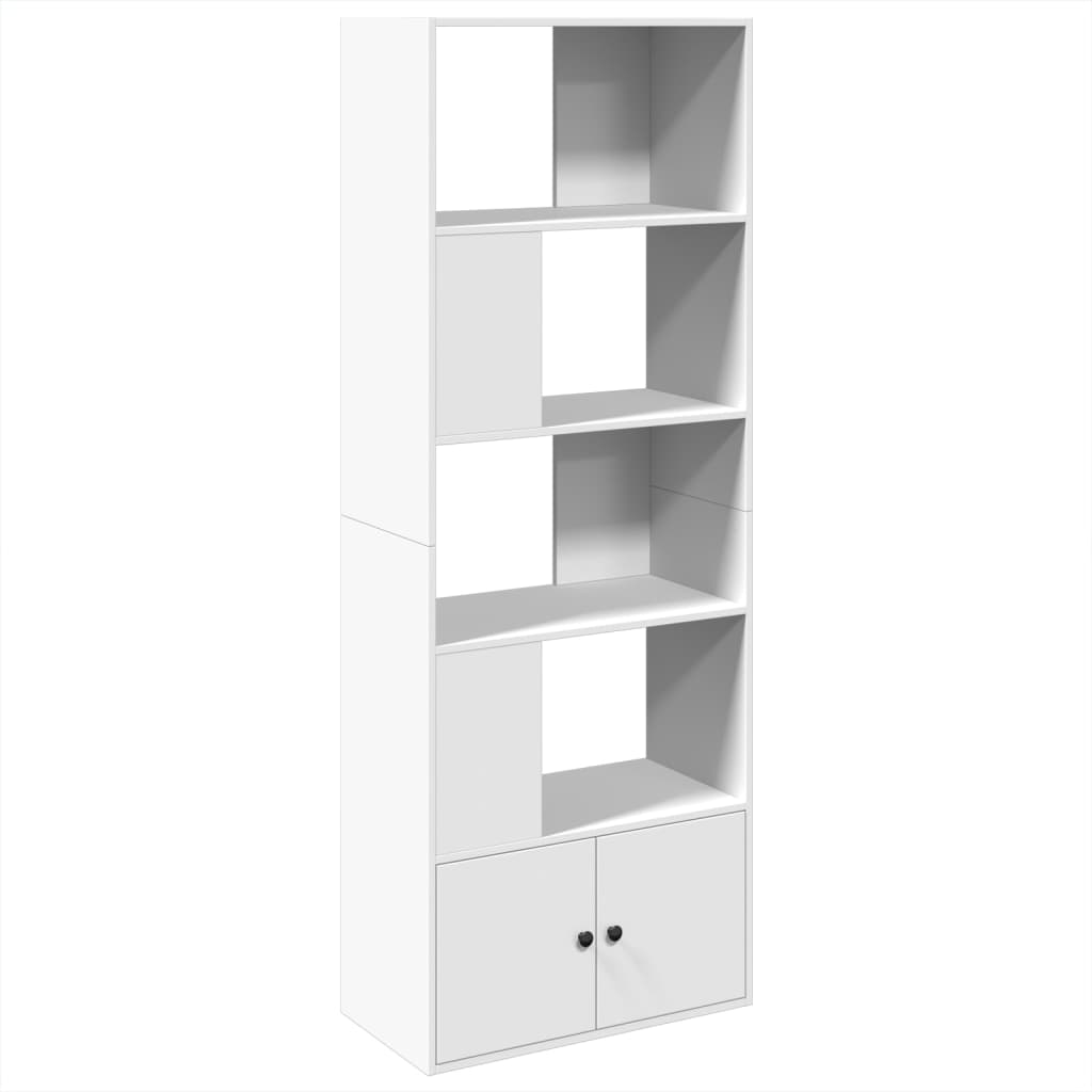 Libreria Bianca 70x36x189 cm in Legno Multistrato | homemem39