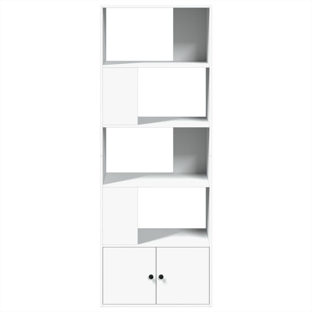 Libreria Bianca 70x36x189 cm in Legno Multistrato | homemem39