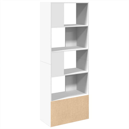 Libreria Bianca 70x36x189 cm in Legno Multistrato | homemem39