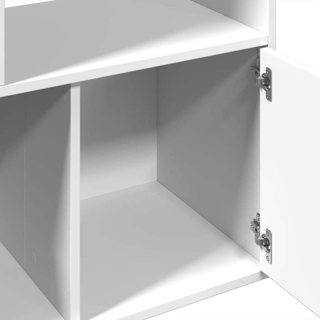 Libreria Bianca 70x36x189 cm in Legno Multistrato | homemem39