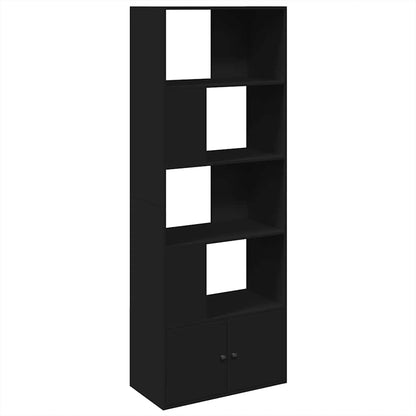 Libreria Nera 70x36x189 cm in Legno Multistrato | homemem39