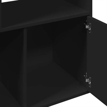 Libreria Nera 70x36x189 cm in Legno Multistrato | homemem39