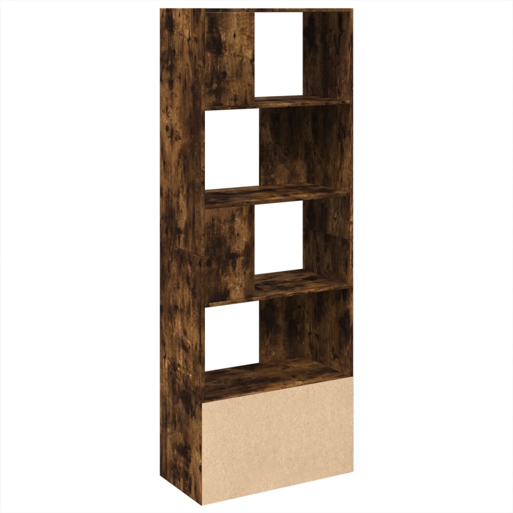 Libreria Rovere Fumo 70x36x189 cm in Legno Multistrato | homemem39