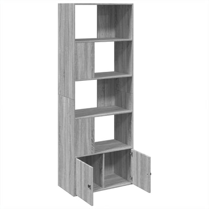 Libreria Grigio Sonoma 70x36x189 cm in Legno Multistrato | homemem39