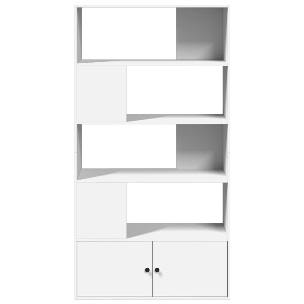 Libreria Bianca 100x36x189 cm in Legno Multistrato | homemem39