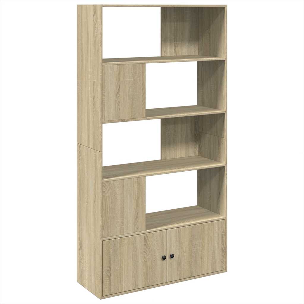 Libreria Rovere Sonoma 100x36x189 cm in Legno Multistrato | homemem39