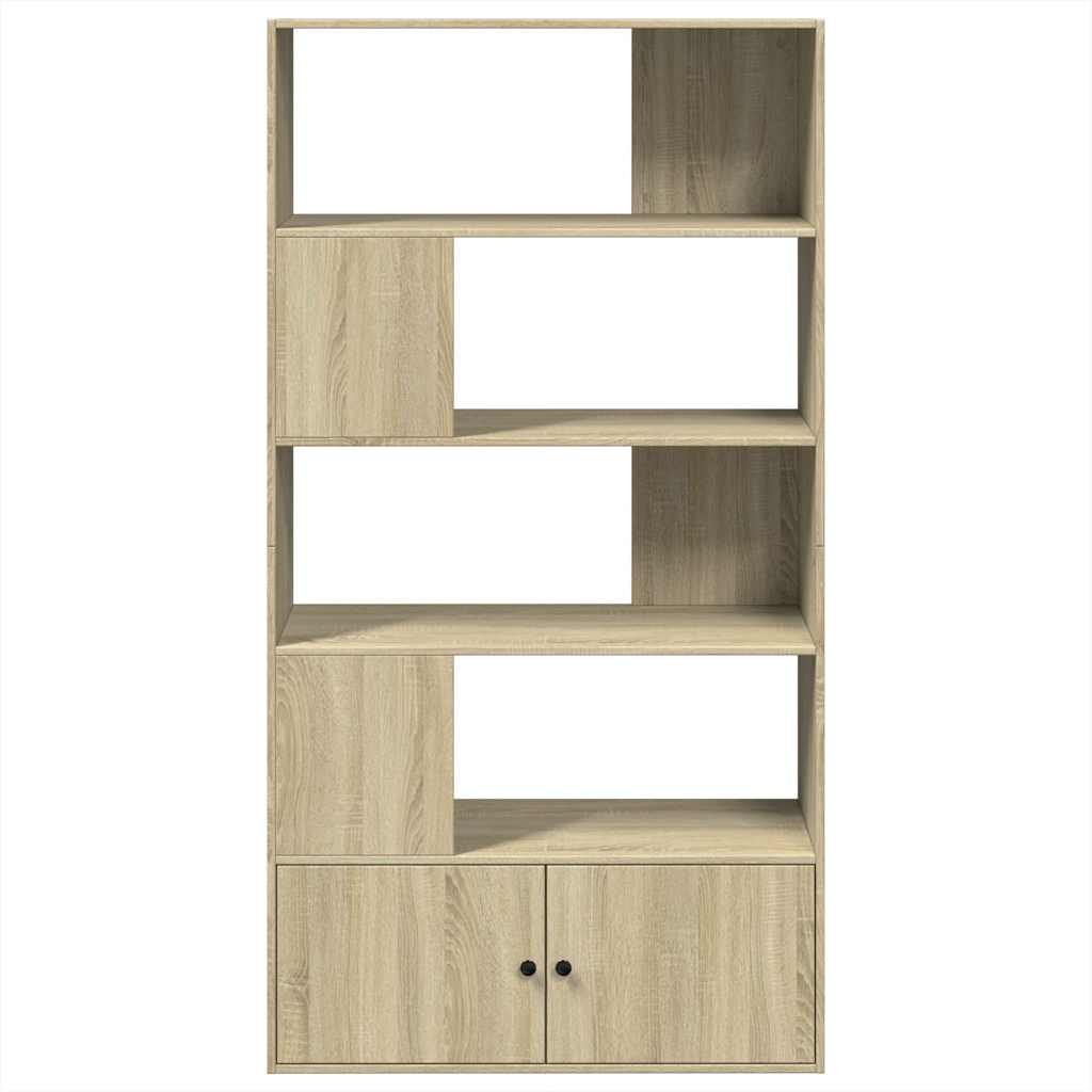 Libreria Rovere Sonoma 100x36x189 cm in Legno Multistrato | homemem39