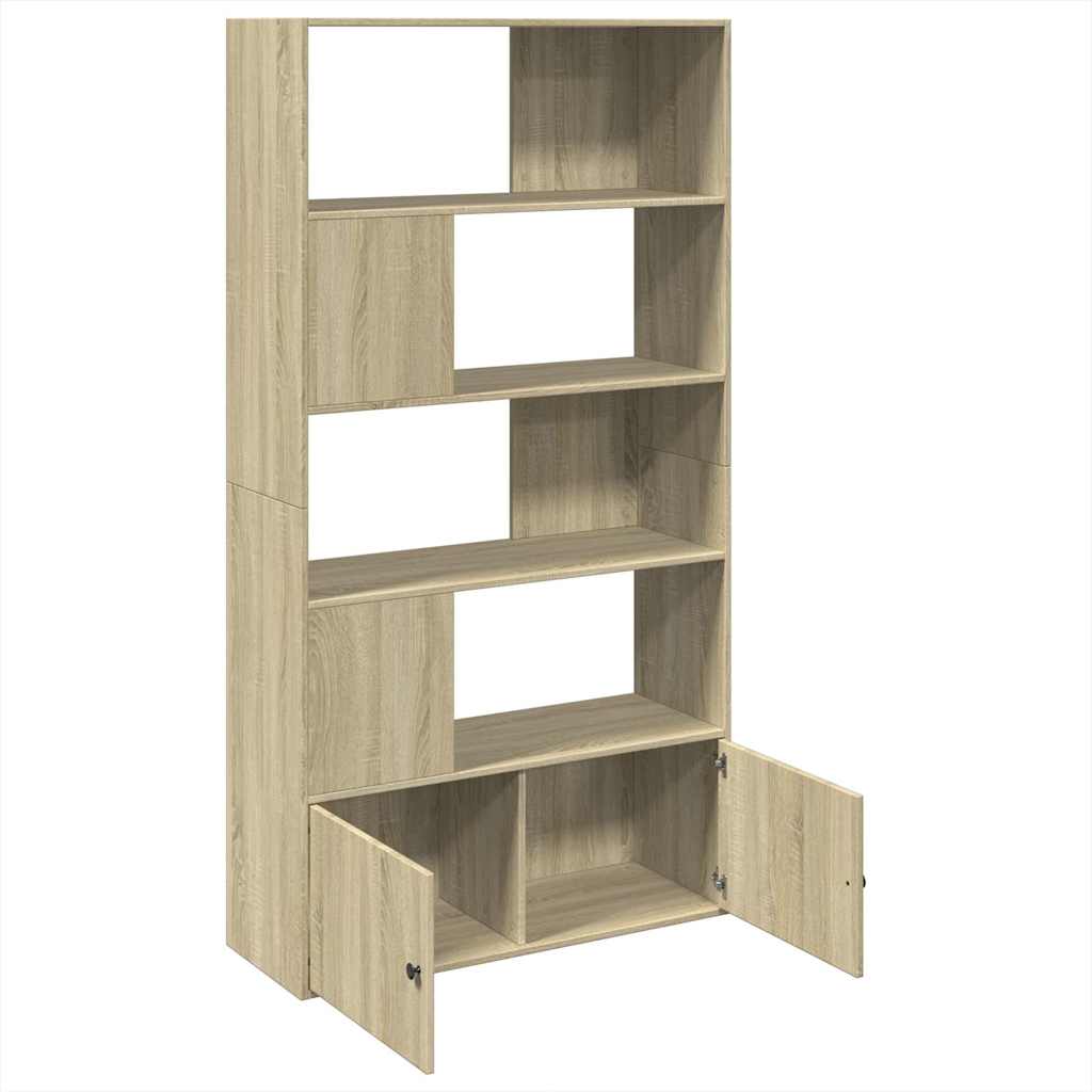 Libreria Rovere Sonoma 100x36x189 cm in Legno Multistrato | homemem39